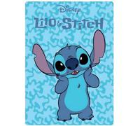 Plaid - Disney - Stitch - 100x140 cm - 100% polyester - Lavable à 40° - Doux et chaud