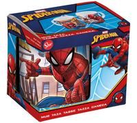 Stor S.L. Mug en céramique Spiderman Great Power rouge et bleu 350 ml (11,7×10×8,7 cm)