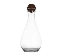Sagaform Carafe à vin avec boule en liège Nature 2 l Transparent-marron foncé