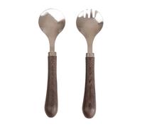 Sagaform Ensemble pour salade Astrid Marron-argent