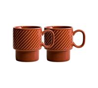 Sagaform Mugs à café Coffee & More lot de 2 Terre cuite