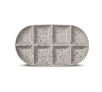 Sagaform Plat de service grand Ditte 20x36 cm Gris-noir