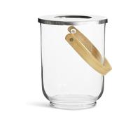 Sagaform Seau à champagne, vase ou lanterne en verre Nature, diamètre 18,5 x 23 cm