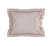 Sagaform Taie d'oreiller Carl 50x60 cm Beige-bordeaux