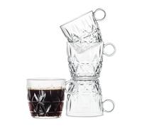 Sagaform Tasse à café Picknick Lot de 4 Transparent