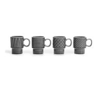 Sagaform Tasse à espresso Coffee & More. lot de 4 Gris