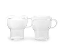 Sagaform Tasse en verre Sagaform 15 cl Lot de 2 Transparent