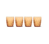 Sagaform Verre à eau 28 cl Picknick Juni lot de 4 Ambre