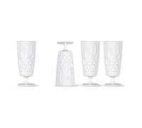 Sagaform Verres à champagne Picknick lot de 4 Blanc