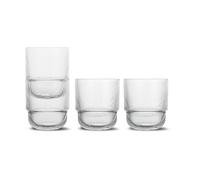 Sagaform Verres à eau brillants Sagaform lot de 4 Clair