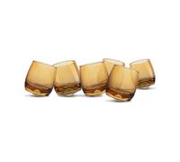 Sagaform Verres tumblers Sagaform avec fond arrondi 30 cl lot de 6 Ambre
