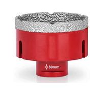 SagaSave 1 scie-cloche M14 de 80 mm pour revêtement diamant - Longue durée de vie - Pour verre, céramique, carrelage, marbre, céramique, bouteilles, etc