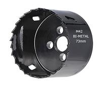 SagaSave Lame de scie cloche de 73 mm pour trou de maïs en acier inoxydable, acier au carbone et acier bi-métal robuste