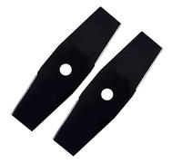 SagaSave Lot de 2 lames de débroussailleuse universelles à 2 dents en acier avec trou intérieur de 25,4 mm, lames de rechange pour tondeuse (diamant)