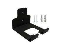 SagaSave Support mural robuste pour débroussailleuse, organisateur de garage pour désherbeur, outils de jardin, cintre de rangement en fer pour accessoires de tondeuse à gazon, noir