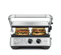 Sage Grille-viande SGR700BSS4EEU1 – BBQ & Press Grill inox brossé, 2 zones, plaques 33x25 cm