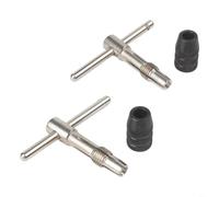 SageFurned BAER Porte-outils court avec cliquet M 3-10 | 1/8-3/8 pour tarauds à main et à coupe | Cliquet pour taraud (2 pièces 3-6 mm)