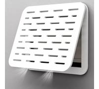 SageFurned Cache de boîte à fusibles décorative, design ultra fin en bois PP résistant à l'humidité, montage mural avec couvercle rabattable pour électricité 34 x 24 cm
