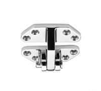 SageFurned Charnière de sangle en acier inoxydable 316 de 6 mm, trou profond, matériel marin robuste avec vis de fixation pour yacht, camping-car, armoire, terrasse, porte, fenêtre (76 x 65 mm)