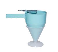 SageFurned Distributeur de pâte avec piston - Entonnoir liquide en ABS pour crêpes, takoyaki, cupcakes et muffins, outil de cuisson de cuisine (blanc) (C)