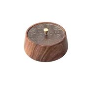 SageFurned for American Bol rond en bois de noyer Boîte à fruits de luxe Boîte à noix Rangement Snack Style rétro élégant pour la maison Décoration de table Marron