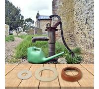 SageFurned Kit de joints de rechange pour pompe à main modèle 75, joint de valve en cuir et silicone, remplacement pour pompes de jardin et de puits, installation facile