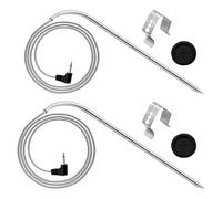 SageFurned Lot de 2 pièces de rechange pour sonde à viande, compatibles avec Gravity pour séries 560 800 1050, capteurs de température en acier inoxydable avec clips de grille et œillets