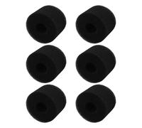SageFurned Lot de 6 cartouches filtrantes en mousse réutilisables de type S1 pour spa pur, éponge lavable pour remplacement de 10,8 x 7,3 cm avec trou central de 4 cm, noir