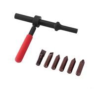 SageFurned Lot de 6 extracteurs de vis à air comprimé avec compatibilité perceuse à percussion, embouts en acier trempé 5 16 pouces, outil pour vis corrodées