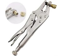 SageFurned Pince verrouillable pour l'extraction de liquide de refroidissement sur les conduites de cuivre, interface SAE de 1 4", conception robuste en acier à outils