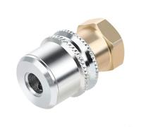SageFurned Raccord d'air de pneu verrouillable Grand trou 1 4 pouces NPT Laiton pour raccord rapide pour valves de pneu de camion Robuste 1 pièce (1 pièce)