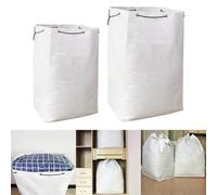 SageFurned Sac de rangement extra 380 L pour déménagement, boîte de rangement tissée robuste pour maison, grenier ou loft - Peut contenir couvertures, vêtements et oreillers, poignées renforcées