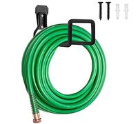 Sageme Support mural en métal robuste pour tuyau d'arrosage/tuyau extensible/enrouleur de tuyau/tuyau d'eau/tuyau de poche/tuyau flexible/tuyau magique (noir) (Sa0729)