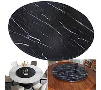 SAGIDAR Grand Plateau Tournant De Table À Manger, Plateau De Service en Bois, Plat Rotatif Rond, 50cm-100cm, Table De Jardin, Base Antidérapante, pour Les Dîners De Famille Et Les Fêtes