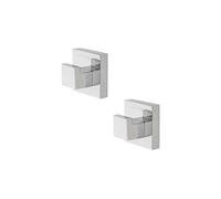 Sagittarius One 32S1 Crochets Autocollants pour Serviettes-Lot de 2 Chrome Antirouille, Fixation Murale Sans Perçage accroche serviette salle de bain