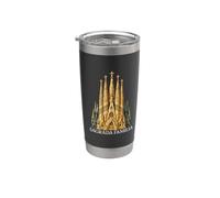 Sagrada Familia Barcelone Espagne Basilique Architecture Gobelet isotherme en acier inoxydable double paroi
