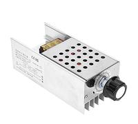 Sahgsa Régulateur de Tension SCR 6000W 220V, Conception à Double Panneau, Processus de Soudage Exquis, Longue Durée de Vie pour un Usage Domestique, Alliage D'aluminium