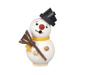 SAICO Mini figurine d'encens - Bonhomme de neige - Hauteur : 8 cm - Fabriqué en Allemagne