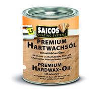Saicos - Huile cire dure transparent mat 3305 0,75 litres pot en fer blanc