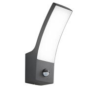 SAIL Applique murale d'extérieur en aluminium anthracite avec capteur de mouvement LED 12W IP65 CCT 24,5cm