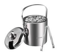 Sailnovo Seau Isotherme à Double paroi en Acier Inoxydable avec Couvercle à Glace isolé à Double paroi avec Couvercle et Pince à Glace