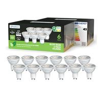 sailsco Ampoule GU10 LED Blanc Froid Spot,1.9W équivalent 50W,345LM 6500K Ampoule LED GU10 Blanc Froid,36° Angle Du Faisceau,Non-Dimmable,Lot de 12