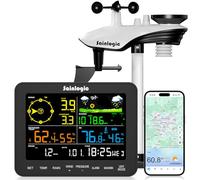 Sainlogic Station météo intelligente avec Wi-Fi, IA 24/7 par Weatherseed®, Alertes par e-mail, Pluviomètre Numériques, Historique des données sur 2 ans, Uniquement 2.4 GHz