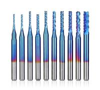 SainSmart Genmitsu Fraise CNC 10Pcs Nano Blue Coat, 0,8-3 mm, queue de 1/8