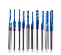 SainSmart Genmitsu Fraise CNC 10Pcs Nano Blue Coat, 1.5-3.175mm, tige 1/8