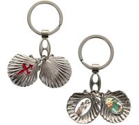 SAINT JACQUES CHRISTOPHE PORTE CLES OUVRANT COQUILLE
