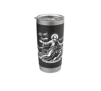 Saint Joseph de Cupertino Patron Saint Pilotes Avions Catholique Gobelet isotherme en acier inoxydable double paroi