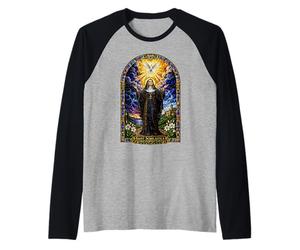 Saint Scholastica Colombe Catholique Gothique Cathédrale Art Icône Manche Raglan