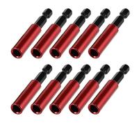 Saipor 10pcs 60mm Porte-embouts Magnétiques Porte Embout Visseuse a Choc | Acier S2 Sleeve Rallonge Visseuse Tige hexagonale 1/4 pouce