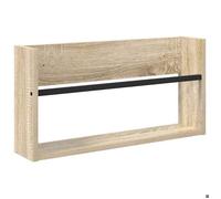 ""Saison Soldes"" Porte-revues - SARAZYJ - pour organiser lectures - avec étagère - Chêne Sonoma 60x12x30 cm MM5926